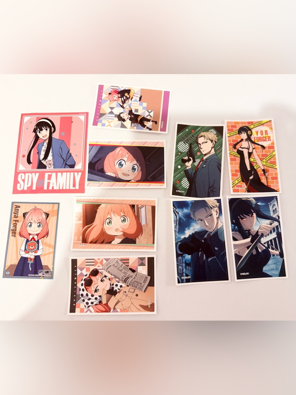 Anime official collectible spyxfamily stickers set